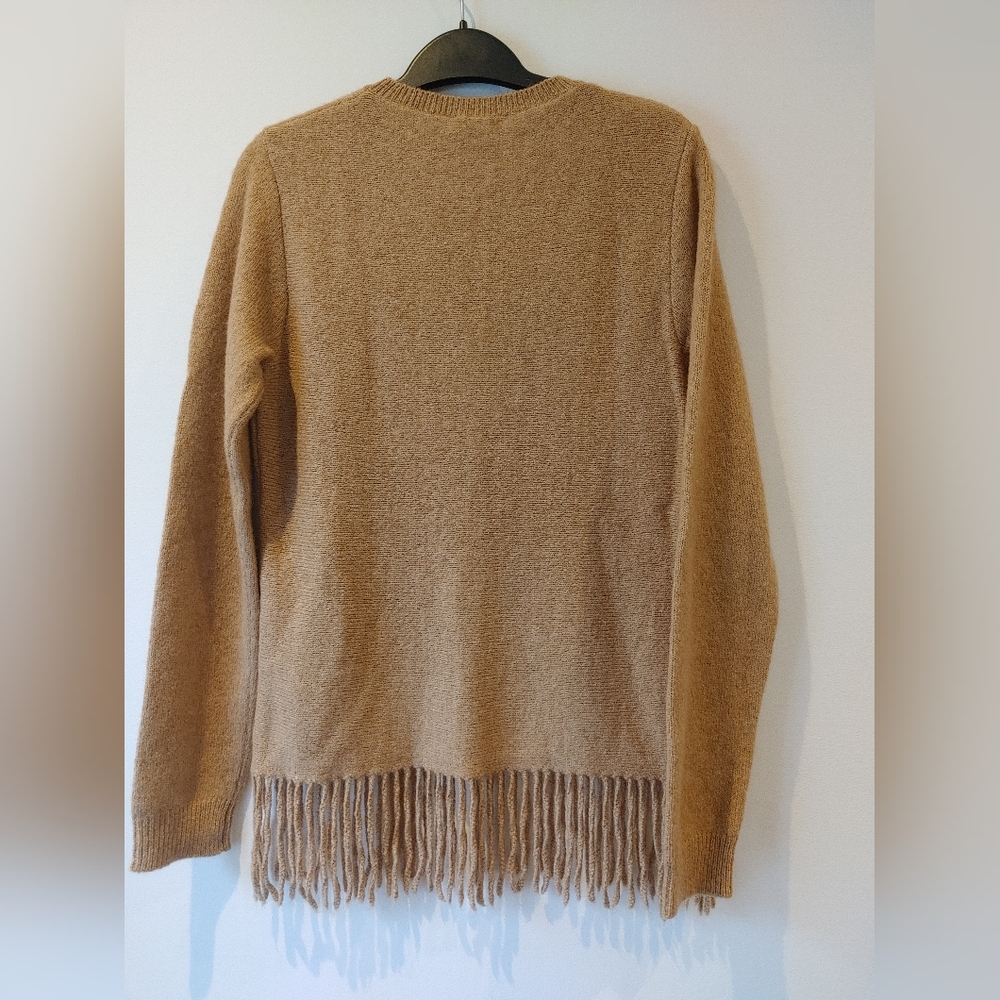 Max Mara Fringed Hem Sweater Size Medium - Picture 6 of 10